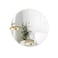 Umbra Perch Wall Mirror with Rubber Frame, Modern Decor for Entryways, Washrooms, Living Rooms, Shelving, Regular, Brass