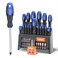 SORAKO 40-Piece Screwdriver Set, Multi-Purpose Magnetic Screwdriver Set with Case, Magnetic Screwdriver Set with Go-Thru Steel Blades   High Torque, Plastic Racking