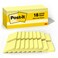 Post-it Notes Original Pads in Canary Yellow, Cabinet Pack, 3" x 3", 90 Sheets/Pad, 18 Pads/Pack