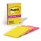 Post-it Super Sticky Lined Notes, 3 Sticky Note Pads, 4 x 6 in., Ideal for Organization in Your Dorm, Home or Office, Summer Joy Collection