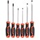 Edward Tools Harden PRO Magnetic Screwdriver Set of 6 Screwdrivers - 3 Slotted / 3 Phillips - Magnetized Heavy Duty CRV Tight Bite Non Rust Tips - Screwdriver Sets include ErgoGrip Handles
