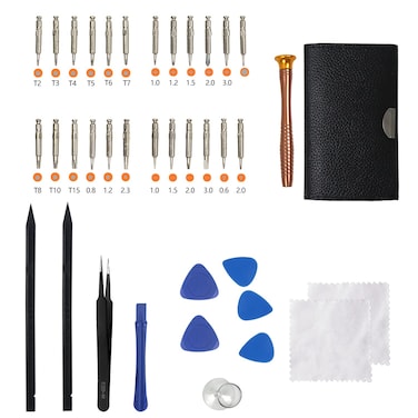 KALIM 37Pcs Repair Tool Kit, 25 in 1 Precision Screwdriver Set with Different Screwdriver Tips, Opening Pry Tool Set Compatible with Phone/PC/Laptop/Pad/Watch/Glasses/Camera/PS4, etc.