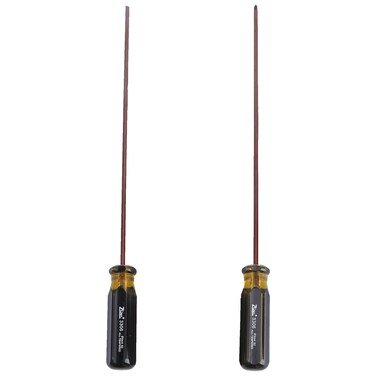 2PCS Screwdriver and Slotted Screwdriver, 15 Inch Long Screwdriver Set, Magnetic Tip Cross Head and Flat Head Screwdriver Set