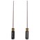 2PCS Screwdriver and Slotted Screwdriver, 15 Inch Long Screwdriver Set, Magnetic Tip Cross Head and Flat Head Screwdriver Set