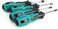4 Pcs 8cm Long Nonslip Handle Magnetic Spanner Head Screwdriver Set