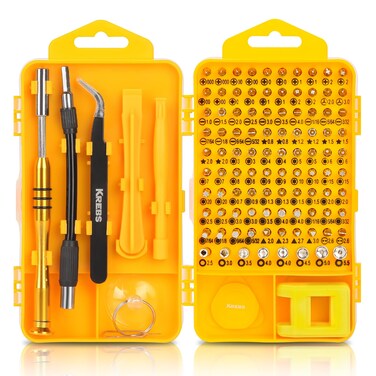KREBS Precision Screwdriver Set, 108 in 1 Magnetic Small Screwdriver Set with 98 Bits Magnetic Repair Screwdriver for iPhone, MacBook, Computer, Laptop, PC, Tablet, PS4, Xbox, Nintendo, Game Console