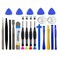 21-Piece Set Opening Pry Tool Screwdriver Set Multiple Functions Repair Tool Kit with Phillips Pentalobe Flat Triangle Head Suitable for Repairing iPhones iPad Laptop
