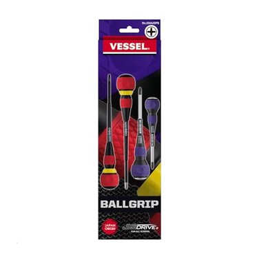 BALL GRIP JISDRIVE Screwdriver 4PCS. Set
