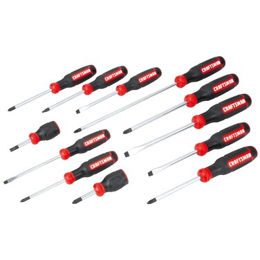 CRAFTSMAN Bi-Material Assorted Screwdriver Master Set, 12 Piece (CMHT65301)