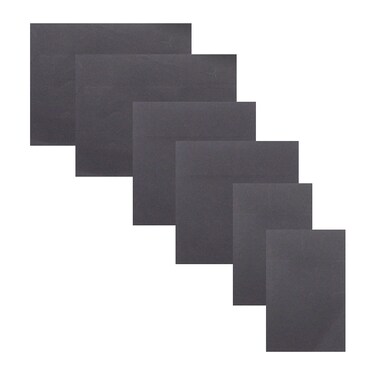 Dreamty Black Sticky Notes Self-Stick Note Pads Easy to Post for Office, School, Home, 6 Pads, 3 Size, 50 Sheets/Pad