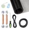 TOOLTRIZ Window Screen Replacement Kit-8 in 1 Sliding Door Screen Replacement and Screen Door Repair Kit&iuml;&frac14;&circ;Black&iuml;&frac14;&OElig;48&acirc;&euro;&oelig;x118&acirc;&euro;&iuml;&frac14;&permil;
