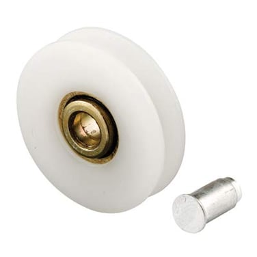 CRL 1" Nylon Ball Bearing Sliding Screen Door Replacement Roller with 3/16" Center Hole - Package