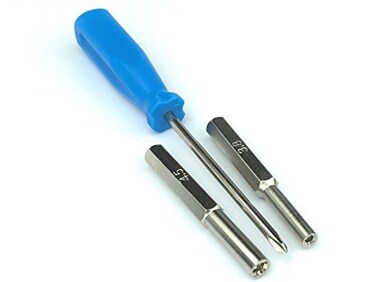 ATK253 3.8 mm &amp; 4.5 security screwdriver game Bit tool set for Nintendo system and cartridge (Super, Conosle, games, NES cart, SNES, Gamecube, Gameboy, GBA, Sega Genesis, N64 games, boy) 3.8mm 4.5mm