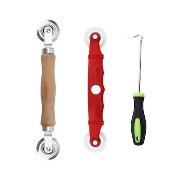 UtySty Window Screen Repair Kit Screen Rolling Tool Spline Roller Retainer Splines Removal Hook Puller for Window Screen Replacement Porch Patio Sliding Door Mesh Screen Install Repair Tools