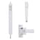 Wright Products Pneumatic Closer and Push Button Latch Combo Kit, No Lock-Out Feature, with Adjustable Closing Speed, White