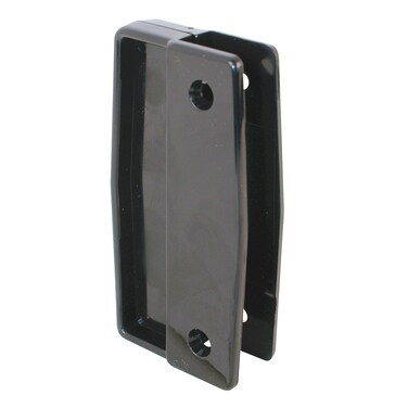 Prime-Line MP111 Sliding Screen Door Pull Set, 3 In. Hole Center, Plastic, Black (2 Pack)