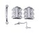 Stanley Hardware S838-821 V1158 Screen Door Set, Zinc Plated