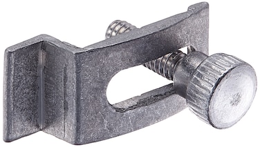 Wright Products - Panel Clips with Knurled Screws, 8 Pack, Aluminum Grey - Hold Storm and Screen Door Panels in Place