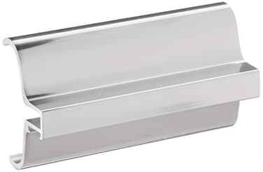 C.R. Laurence S0H334CH CRL Brite Chrome Slip-On Handle for 3/16" or 1/4
