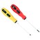 Topzone 2 Pcs 3" inch Mini Screwdriver Set - #0 Phillips Head + 1/8" Flat Head