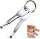 2 Pcs/1 Set Silver Keychain Screwdriver Set, Screwdrivers Stainless Steel Flathead Cross Head with Key Ring Mini Screwdriver Multifunction Outdoor Tool Set Hex Wrench tool Exercise Roller Wheels