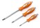 RW 0059-006 JIS (Japanese Industrial Standard) Screwdrivers #1, #2, #3 (Set of 3) Small Medium Large Metric Full Tang Solid Shaft Screw Driver