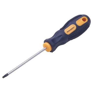 Utoolmart Torx Screwdriver, T8 Security Magnetic Star Screw Driver with 75mm CR-V Shaft and Black Yellow Handle, 1 Pcs