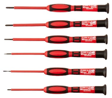 Platinum Tools 19110 1 KV Insulated Precision Screwdriver Set, 6 pc.(Pack of 6)