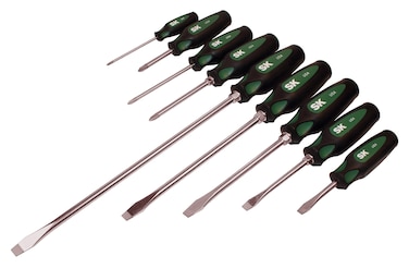 SK Tools USA 9 Piece CushionGrip Combination Screwdriver Set   86007
