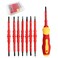 7 in 1 Insulated Screwdriver Set Magnetic Screwdriver Tool Kit Electrician Multifunctional Interchangeable Chrome Vanadium Screwdrivers New Handle Electrician Soft-Grip
