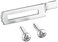 CRL Sliding Screen Door Latch Strike, 1/4" Grip, 3/8" Wide