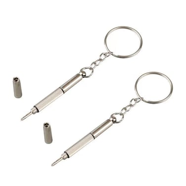 Buspoll Eyeglas repair Screwdriver S2 Steel Multifunctional screwdriver keychain tool for eyeglass Sunglasses electronics