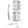 National Hardware N190-751 V92 Screen and Storm Door Set in Zinc plated