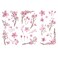 3 Sheets Cherry Blossom Tree Flower Washi Stickers Decals for Scrapbook Card Making Envelope Guitar Walls Cars Crafts Tumblers Windows Furniture, Cherry Blossoms Tree Decal Sticker