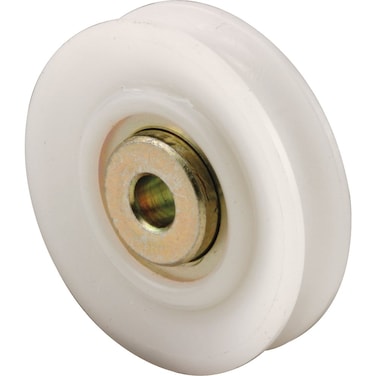 Prime-Line D 1716 Nylon Roller, Steel Ball Bearings, 1-11/16 In. Diameter, 7/16 In. Wide (2 Pack)