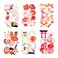 6 Packs Sakura Sticker Scrapbook Sticker in Japanese Style Flower Sticker Decor Sticker Planner Sticker Adult's Journal Sticker for Scrapbooking Card Making Diary Photo Album Handcrafts (Sakura)