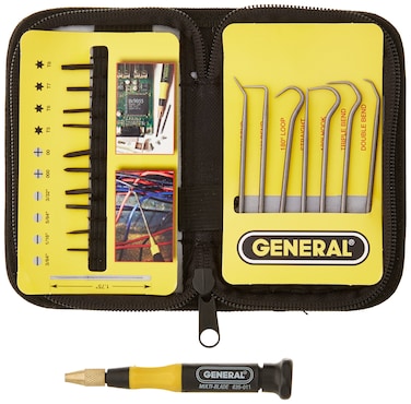 General Tools Pick and Screwdriver Set #63517 with Pouch