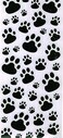 Large Dog PAW Print Stickers - Black/White
