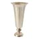 Distressed Champagne Metal Flute Vase   Champagne Flute Vase l Lita Metal Vase l Indoor and Outdoor Vase for Any Event Decoration (Champagne Flute (6.5"x 14") (72020.61)