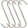 Alele 10" Meat Hook 10mm Heavy Duty Stainless Steel Butcher Hooks for Hanging Beef (10inch 10mm 4p)
