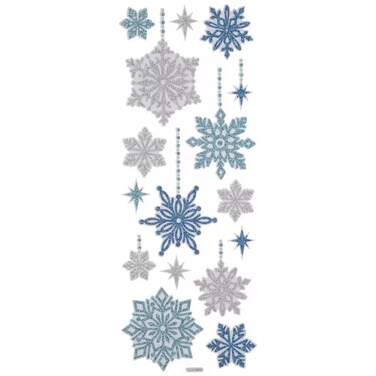 Stickabilities - Glitter Snowflake Stickers