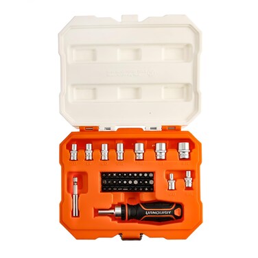 Vanquish Ratcheting Screwdriver Set, 41-Piece Precision Multi-bit Ratchet Screw Drivers (8005-IMP)
