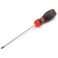 Performance Tool W30987 Black &amp; Red Slotted Screwdriver, 3/16" x 6