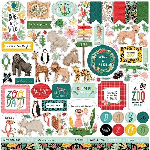 Echo Park Paper Company Animal Kingdom Element Sticker