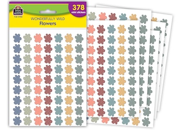 Teacher Created Resources Wonderfully Wild Flowers Mini Stickers