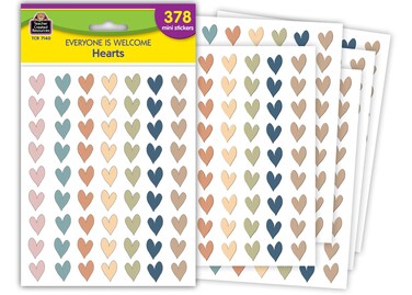 Teacher Created Resources Everyone is Welcome Hearts Mini Stickers (TCR7140)