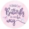 Butterfly Girl Baby Shower Favor Stickers, A Little Butterfly is on Her Way Baby Shower Decorations, Party Favor Bag Seals, Envelope Stickers - 40 Count