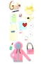 Forever in Time Diva Girl Gal's Accessories 3D Scrapbook Stickers
