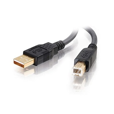 C2G USB Cable, USB 2.0 Cable, USB A to B Cable, 9.84 Feet (3 Meters), Black, Cables to Go 45003