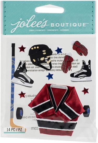 Jolee's Boutique Dimensional Sticker, Ice Hockey